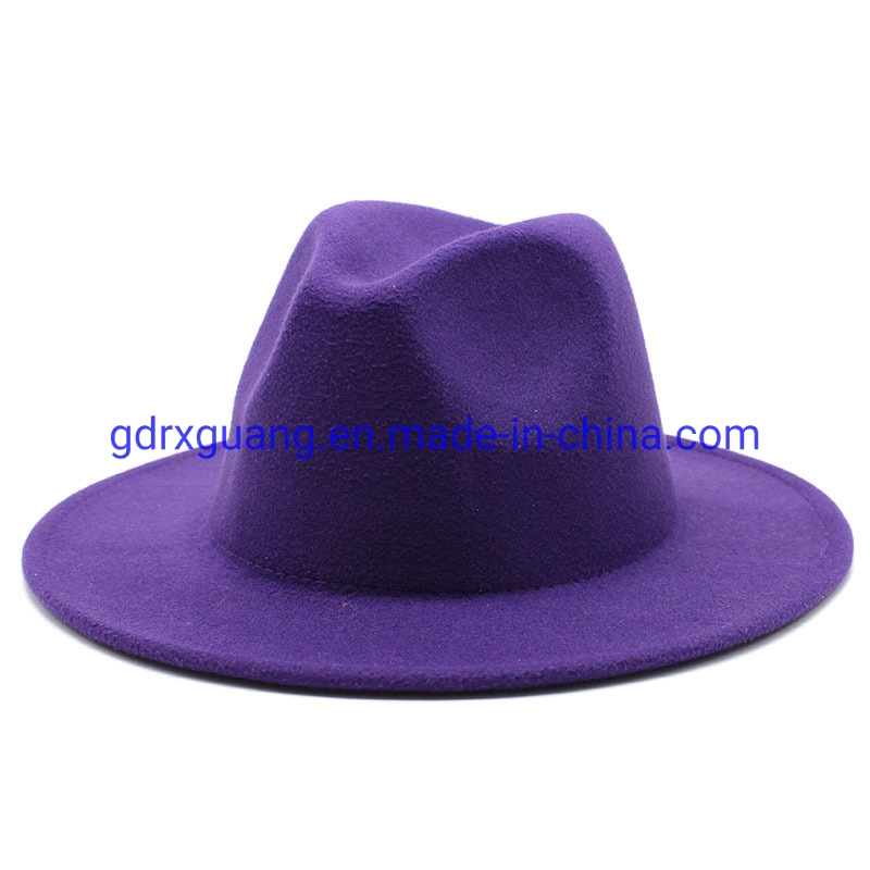 Wholesale Casual Multicolor High Quality Vintage Wide Brim Fedora Hats