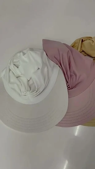 여름 여성 해변 자외선 방지 탄성 탑 중공 빈 모자 모자